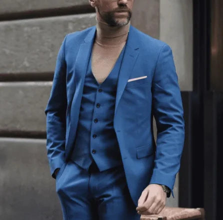 Elegant Men's 3-Piece Slim Suit