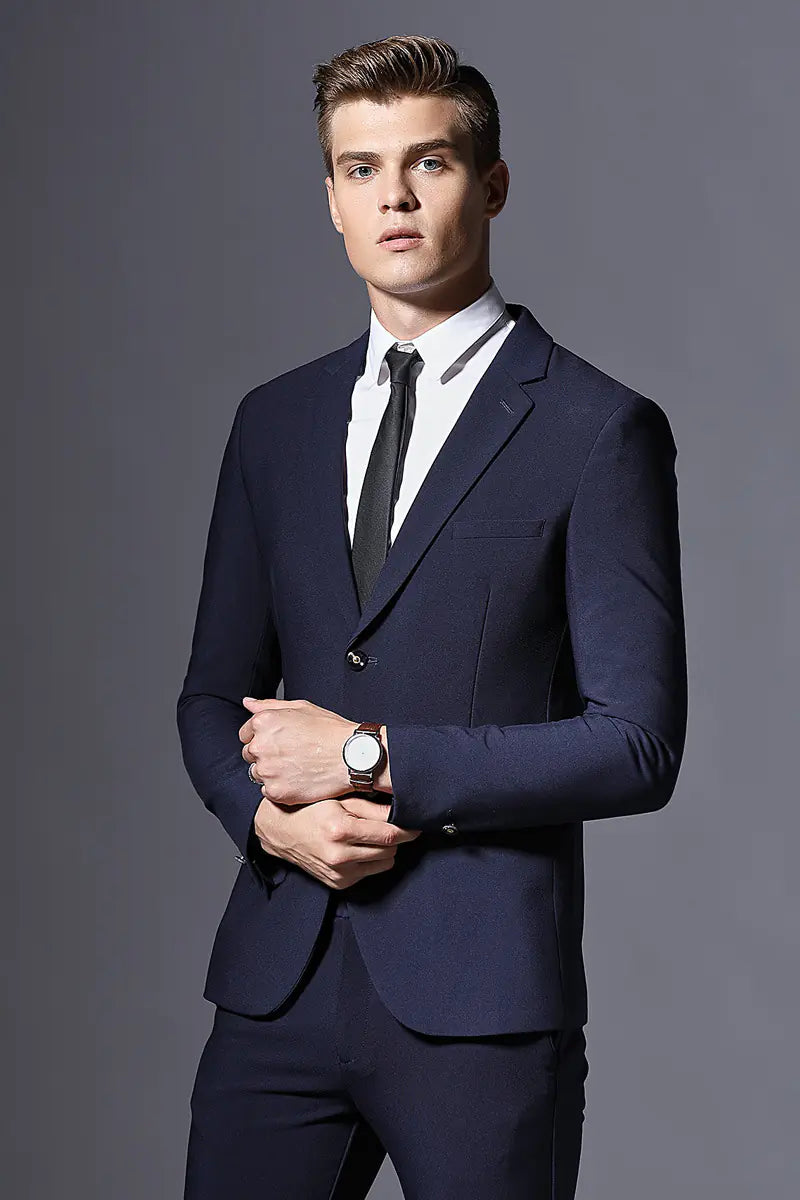 Men's Elegant Slim Fit 3-Piece Suit