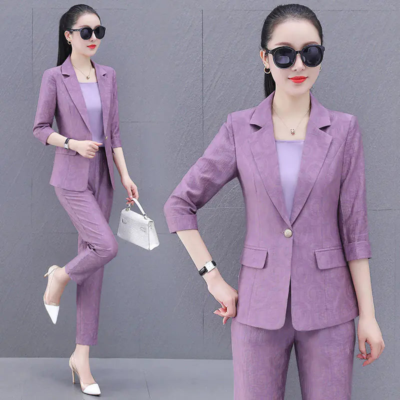 Elegant Women's 3-Piece Suit Set 2023