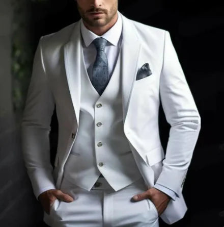 Elegant Men's 3-Piece Slim Suit