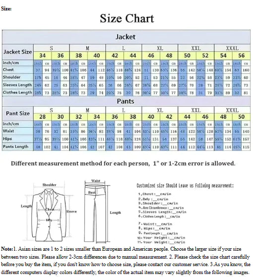 Elegant Men's 3-Piece Slim Suit
